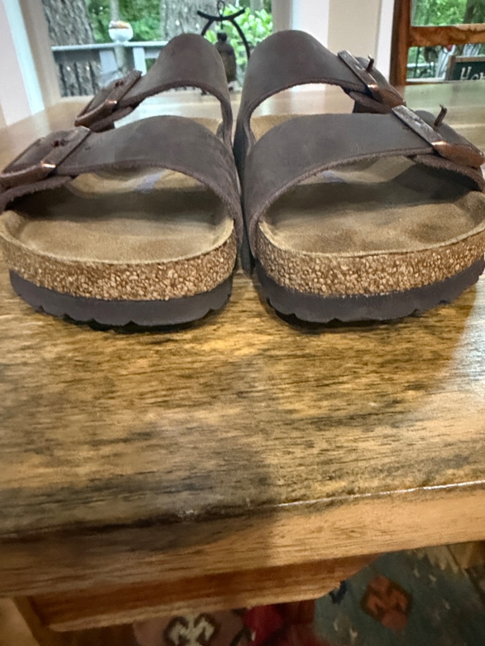 Women’s Birkenstock Arizona Leather Softbed Sandals. Sz 38. - Picture 8 of 8